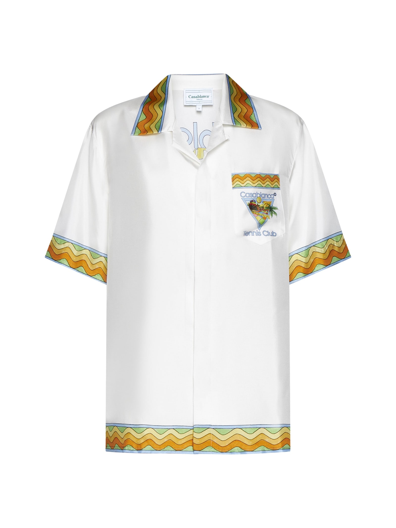 Shop Casablanca Shirt In Afro Cubism Tennis Club