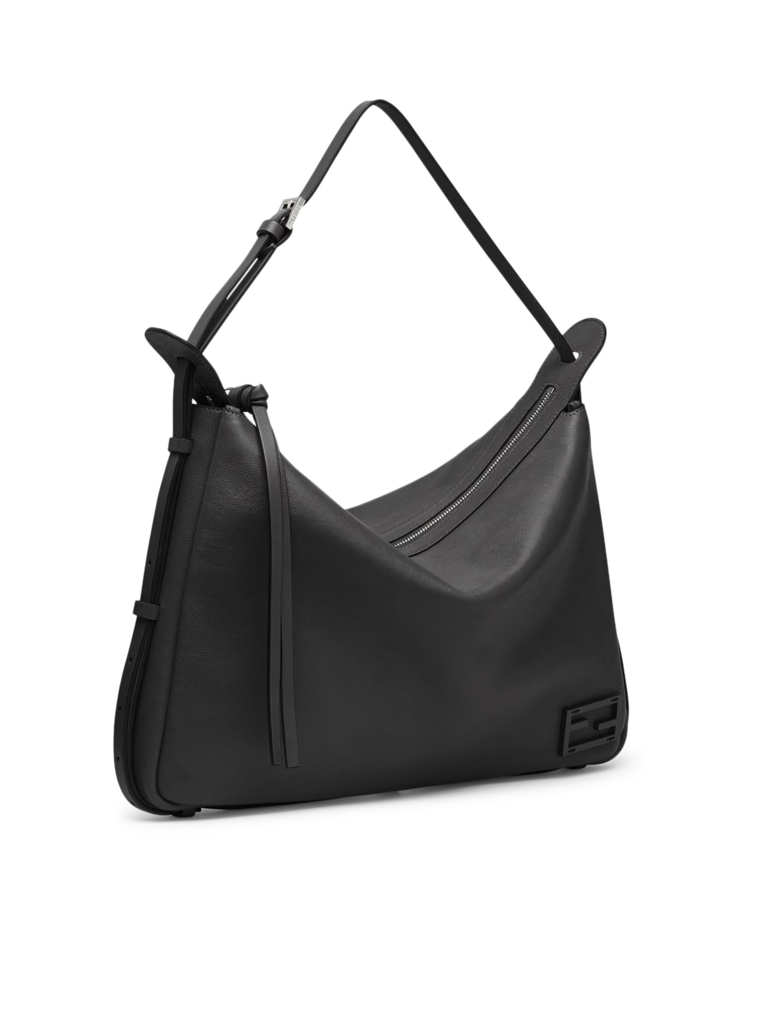 Shop Fendi Simply L Vit.corv In Black Puvibr