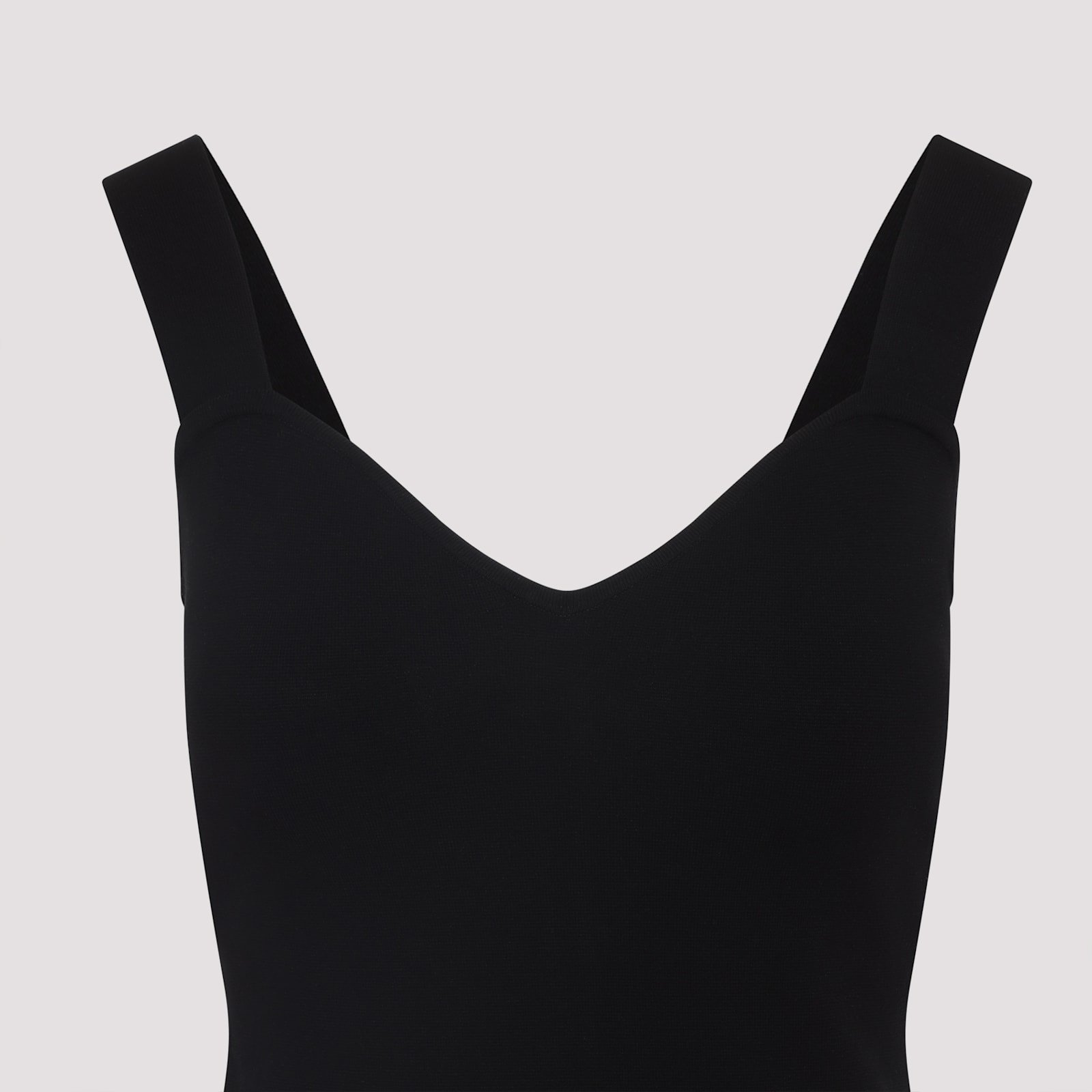 Max Mara Teak Compact Midi Dress In Black