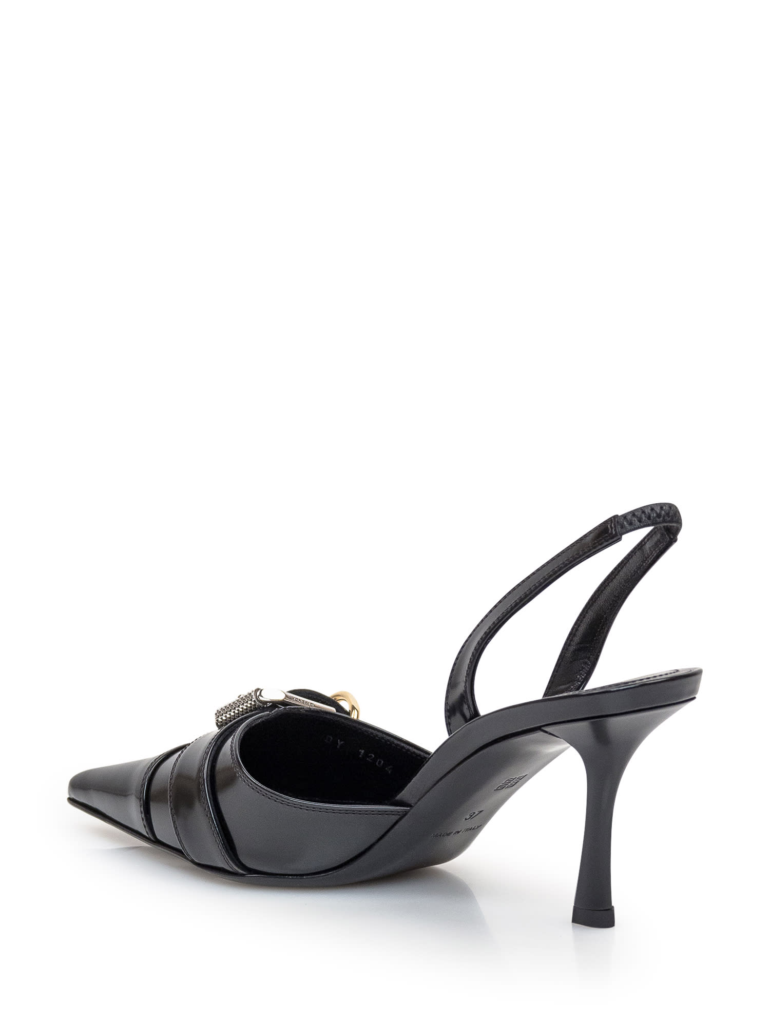 Shop Givenchy Voyou Slingback In Black