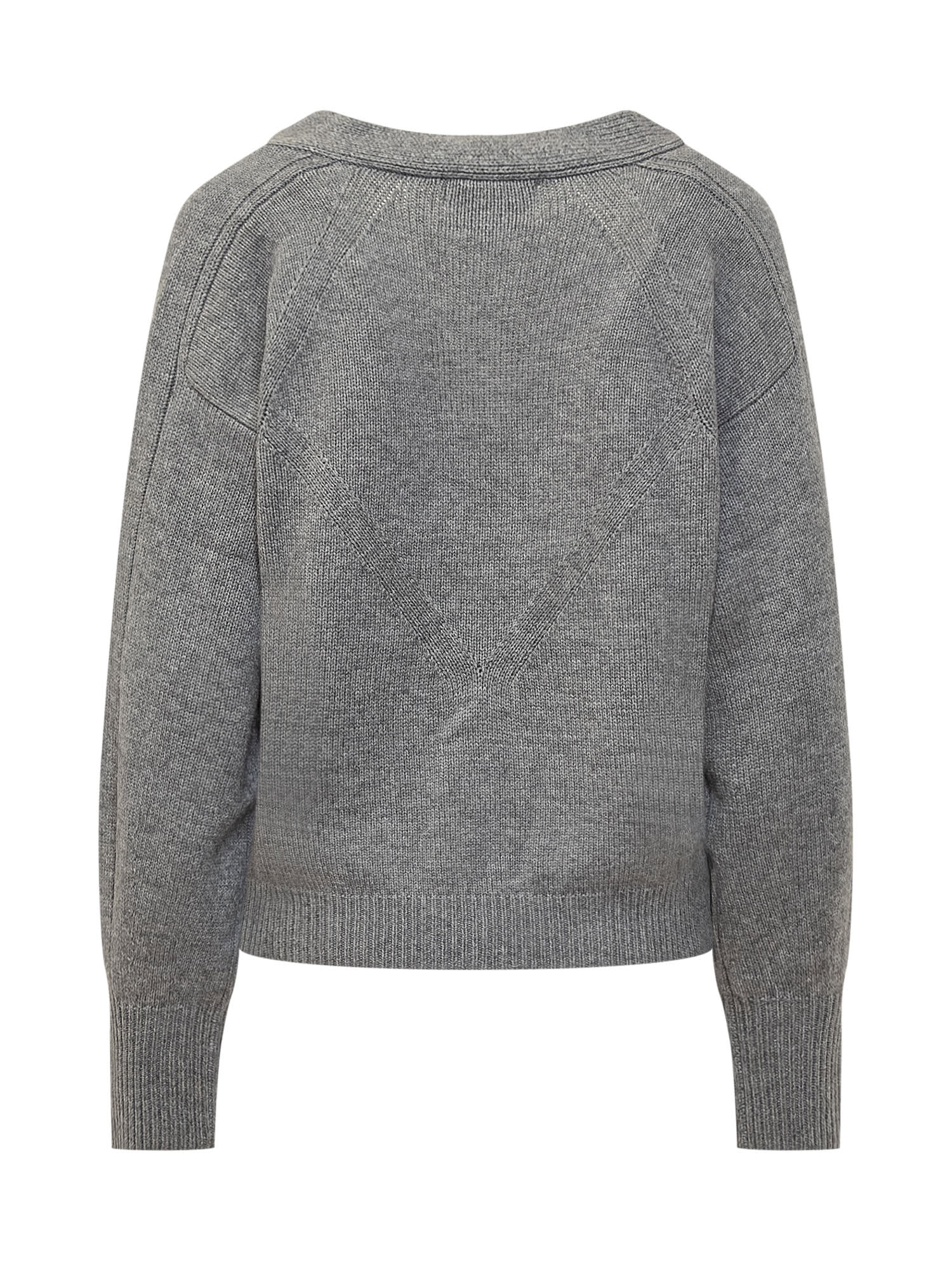 Shop Loulou Studio Cardigan In Grey Melange