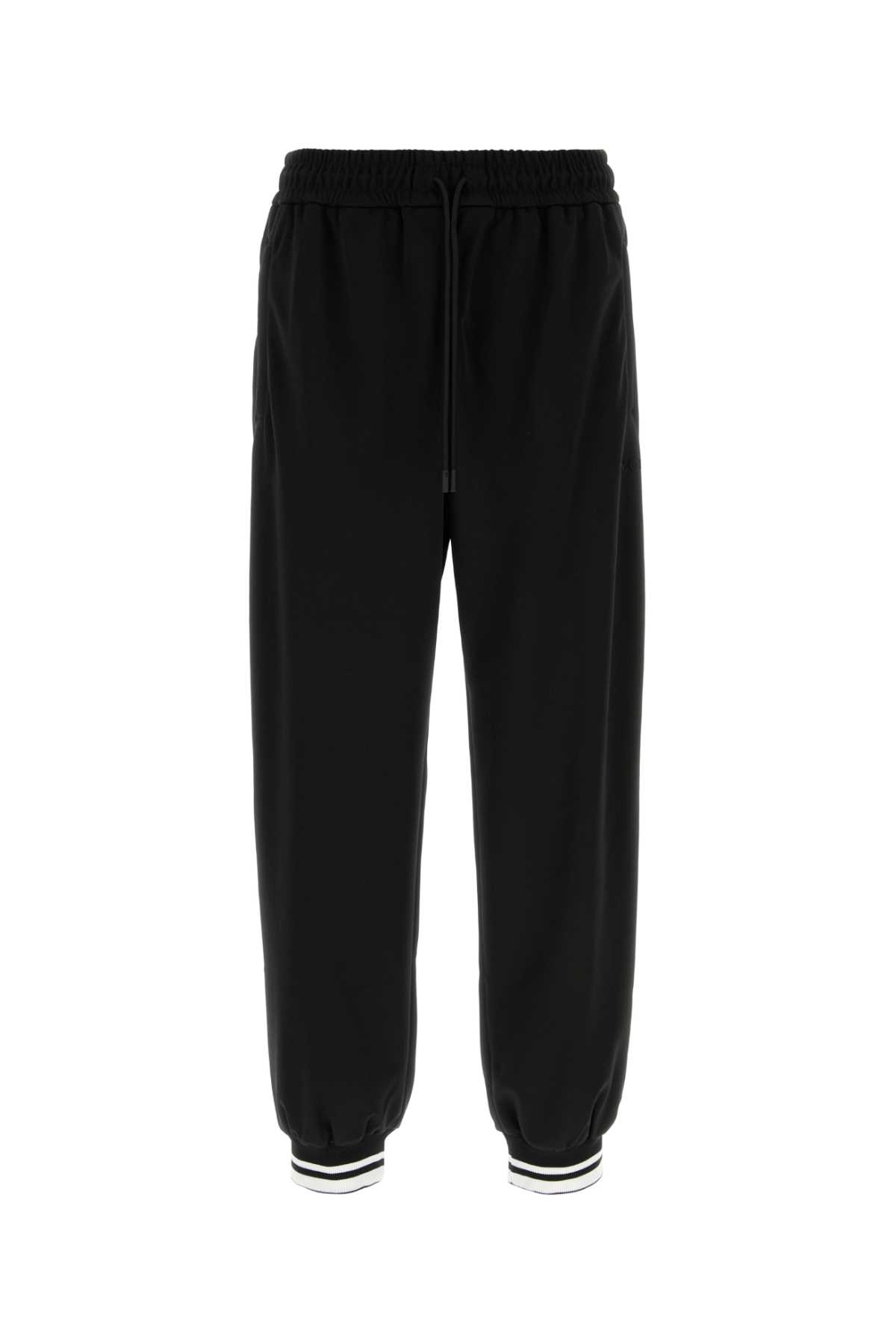 Black Polyester Joggers