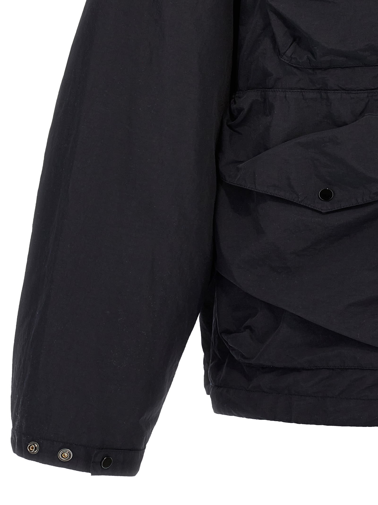 C.p. Company Streamlined Neutrals Outerwear Jacket In Blue