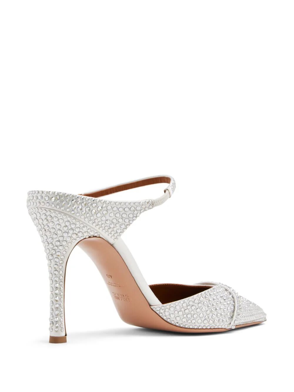Shop Malone Souliers Mules All Strass In White White