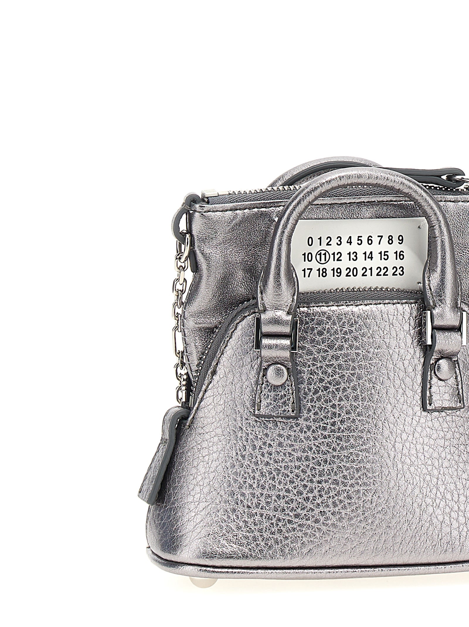 Shop Maison Margiela 5ac Classique Baby Crossbody Bag In Silver