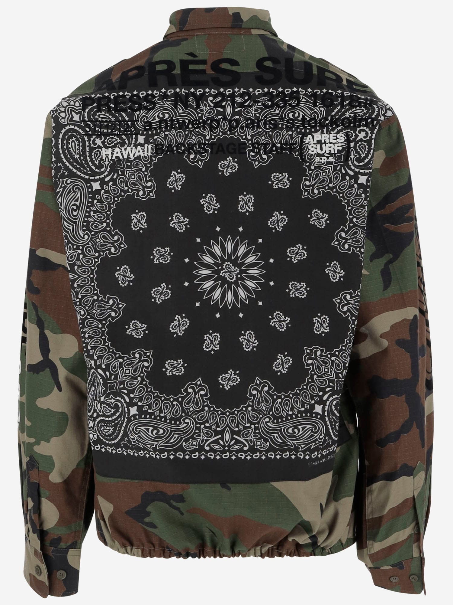 Après Surf Apres Surf Cotton Jacket With Logo Print In Brown