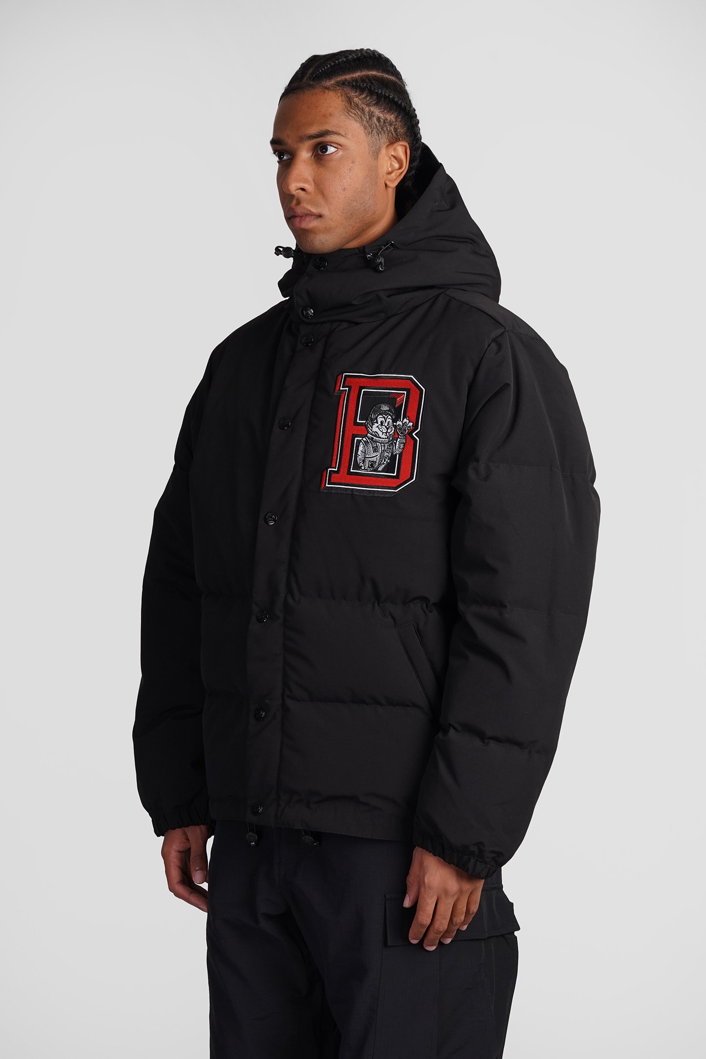 Shop Billionaire Boys Club Puffer In Black Polyamide