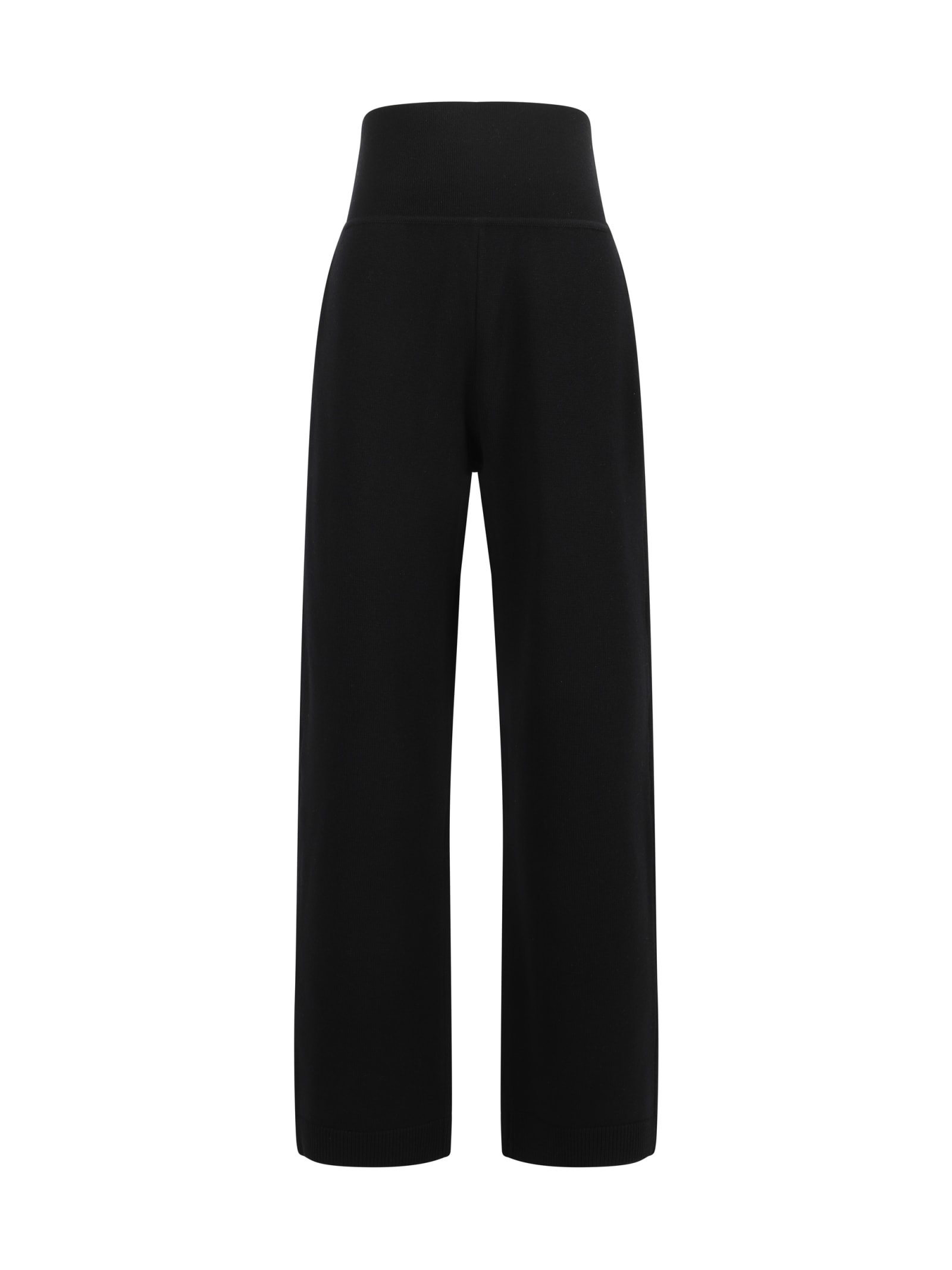 Shop Alaïa Pants In Noir Alaia