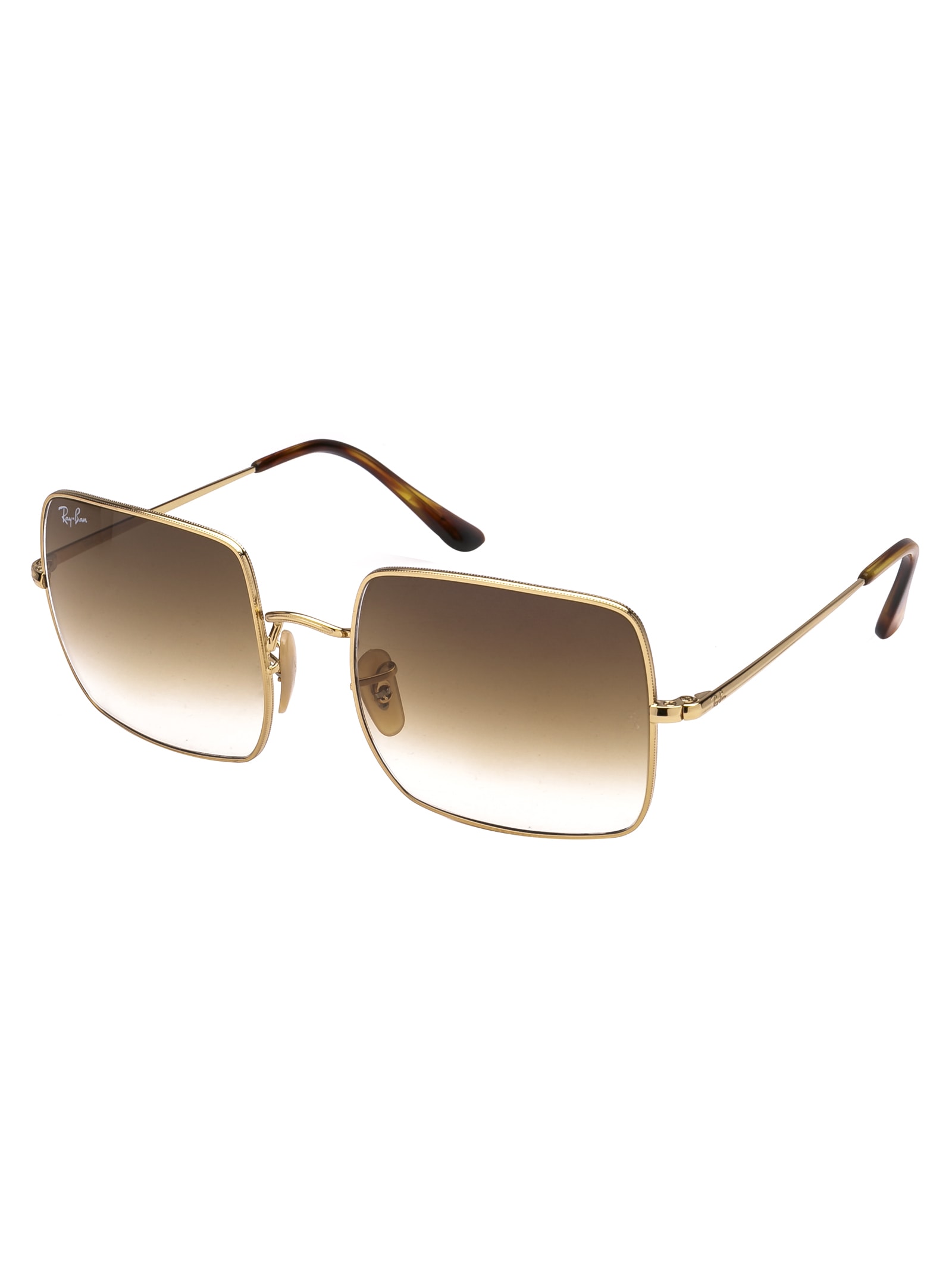 Shop Ray Ban Square Sunglasses In 914751 Gold