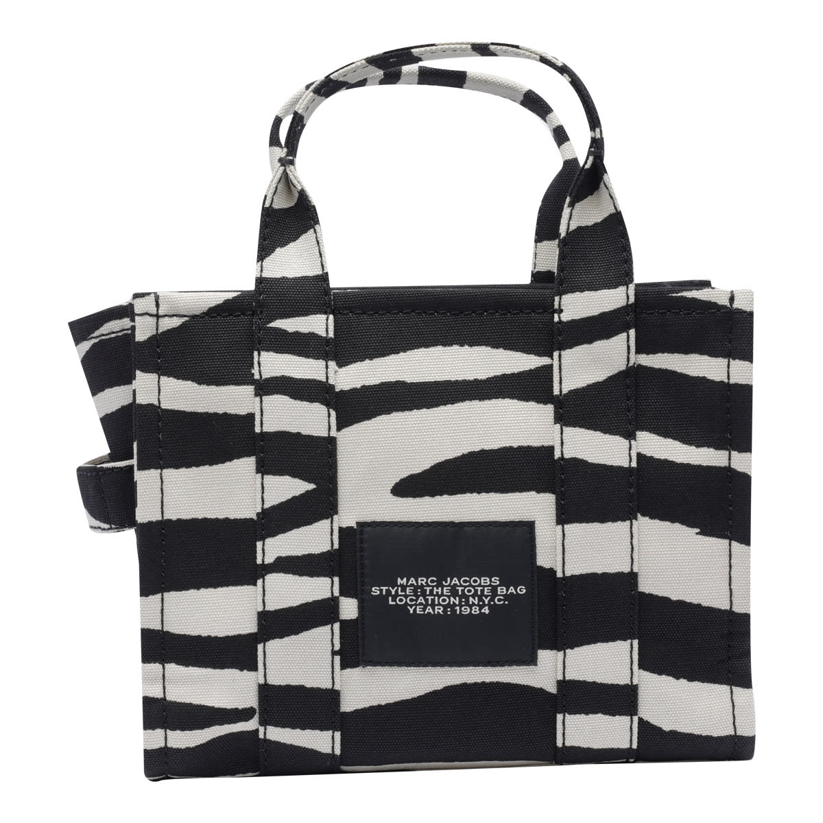 Shop Marc Jacobs The Zebra Small Tote Bag In Multicolour