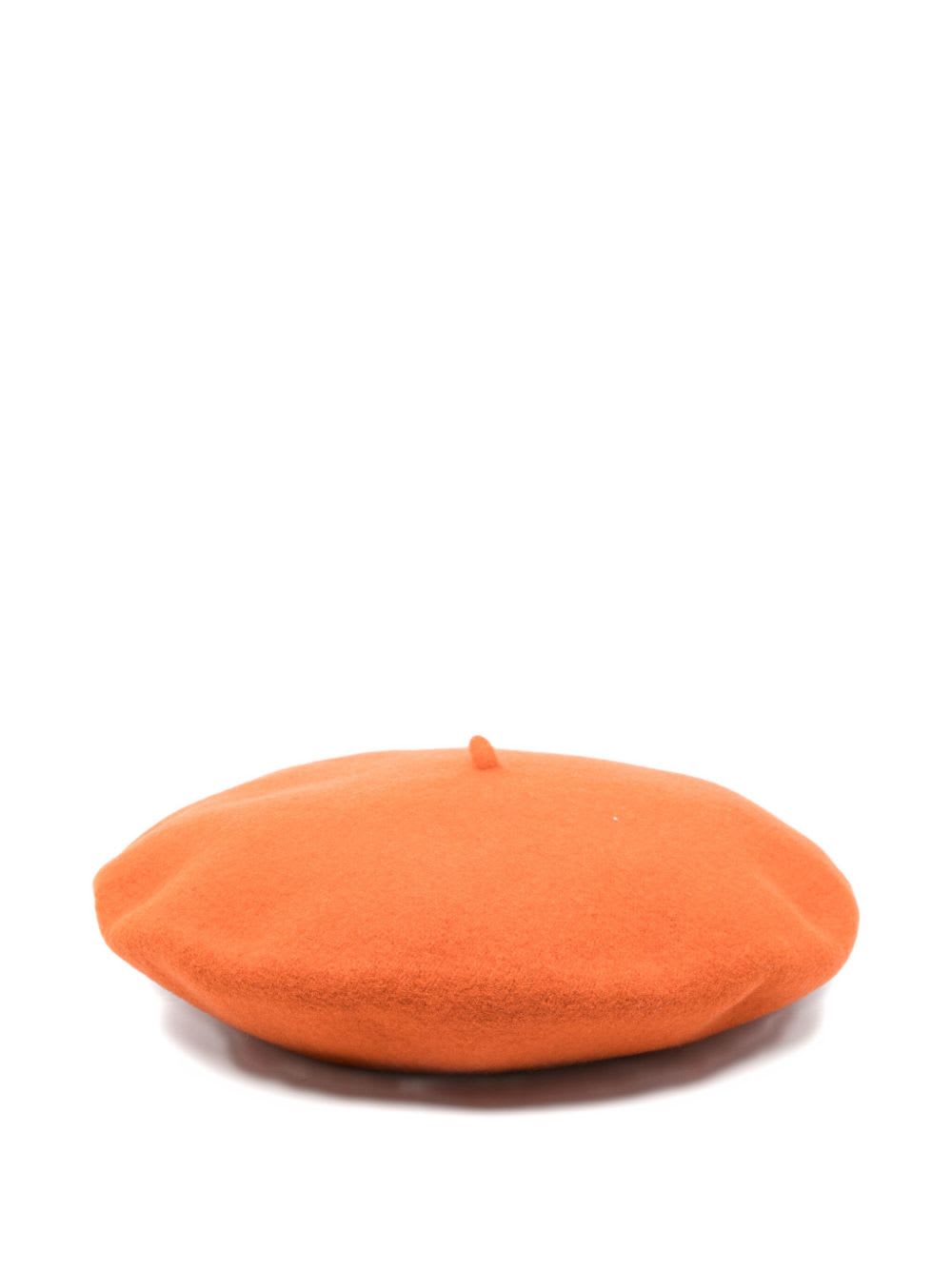 Borsalino Wool Basque Beret In Orange