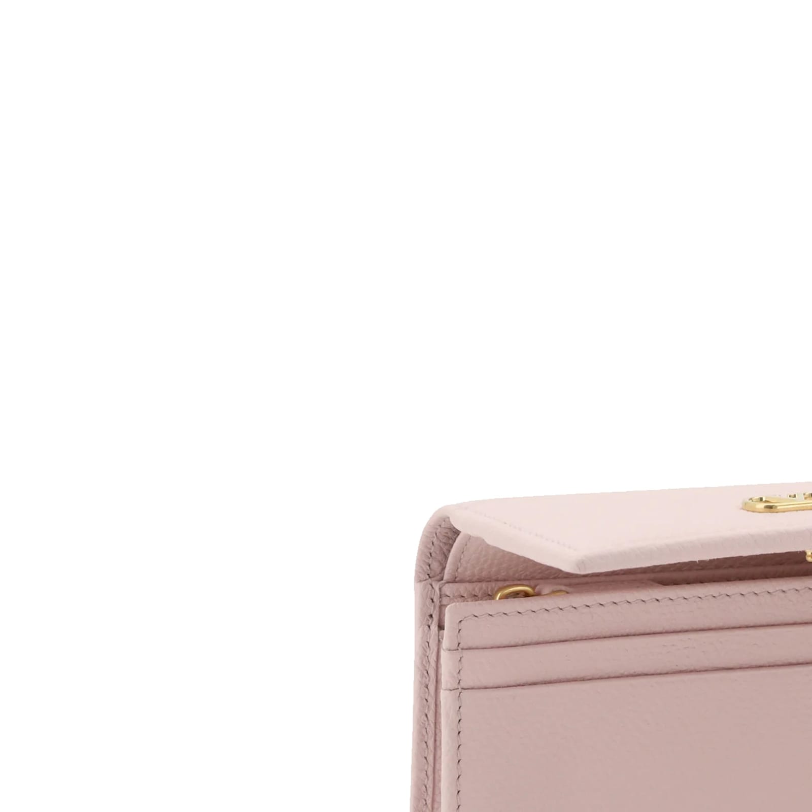 Valentino Garavani Vlogo Flap Wallet In Pink