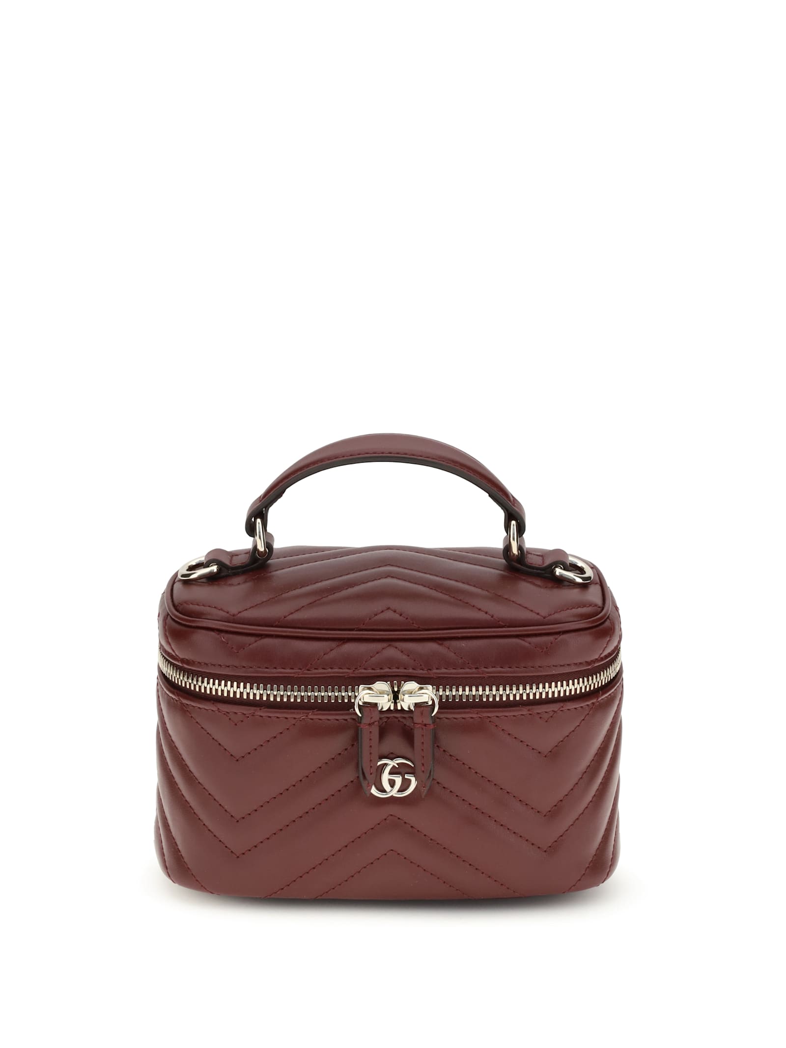 Gucci Mini Vanity Bag Gg Marmont Rosso Ancora Women