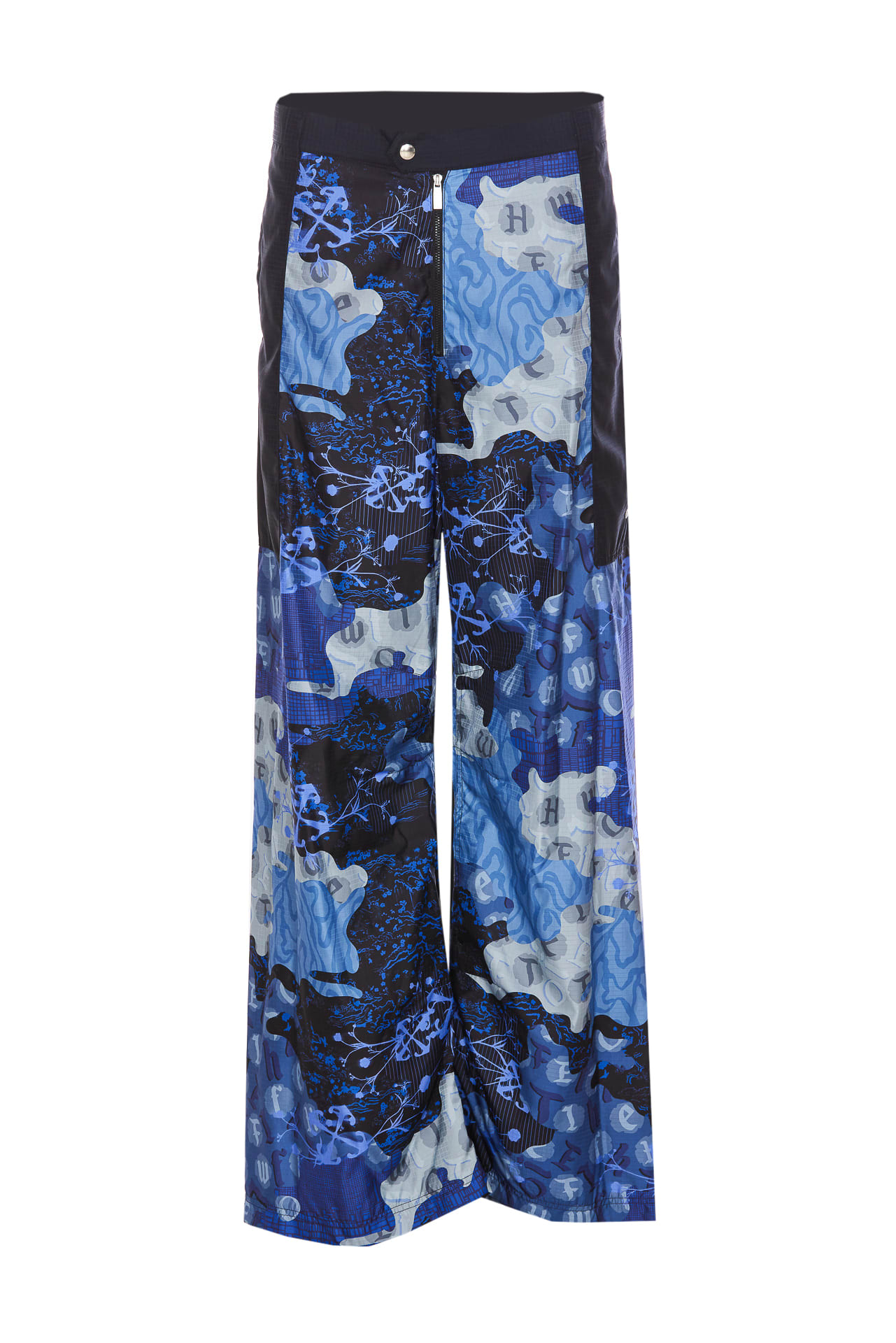 Shop Off-white Camouflage Pants In Blue