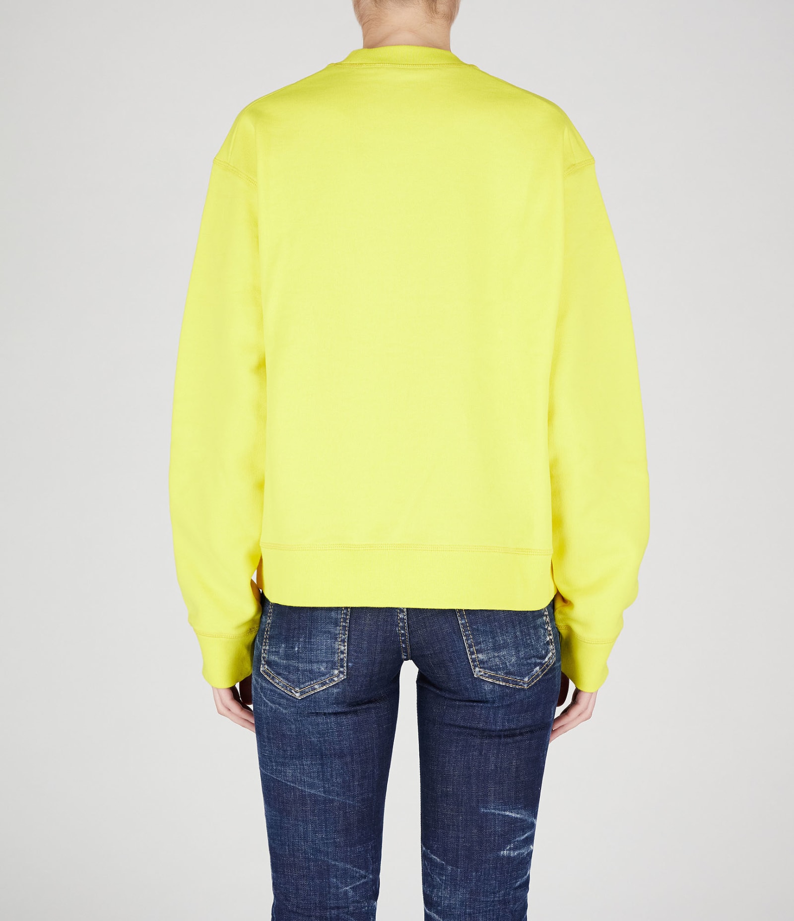 Shop Dsquared2 Sweatshirt In Yellow