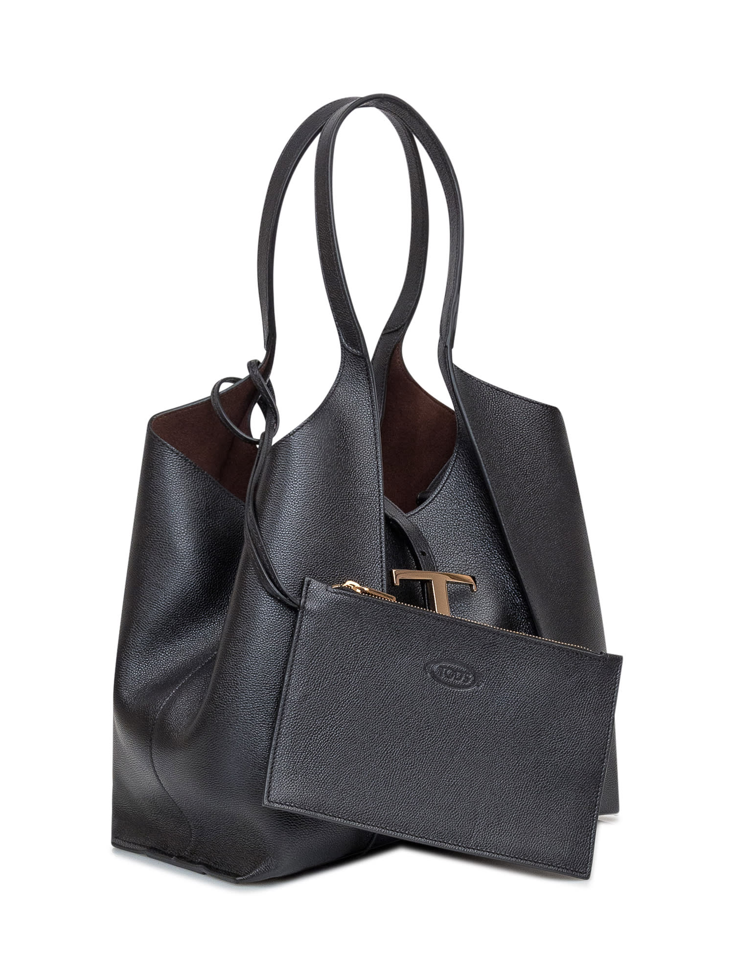 Shop Tod's Shopping Bag In Nero