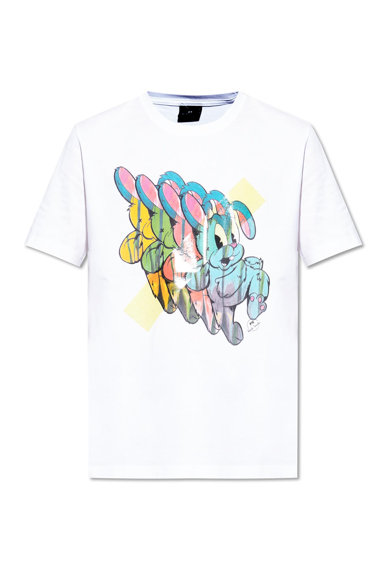 Ps By Paul Smith Ps Paul Smith T-shirt With Colorful Print In White