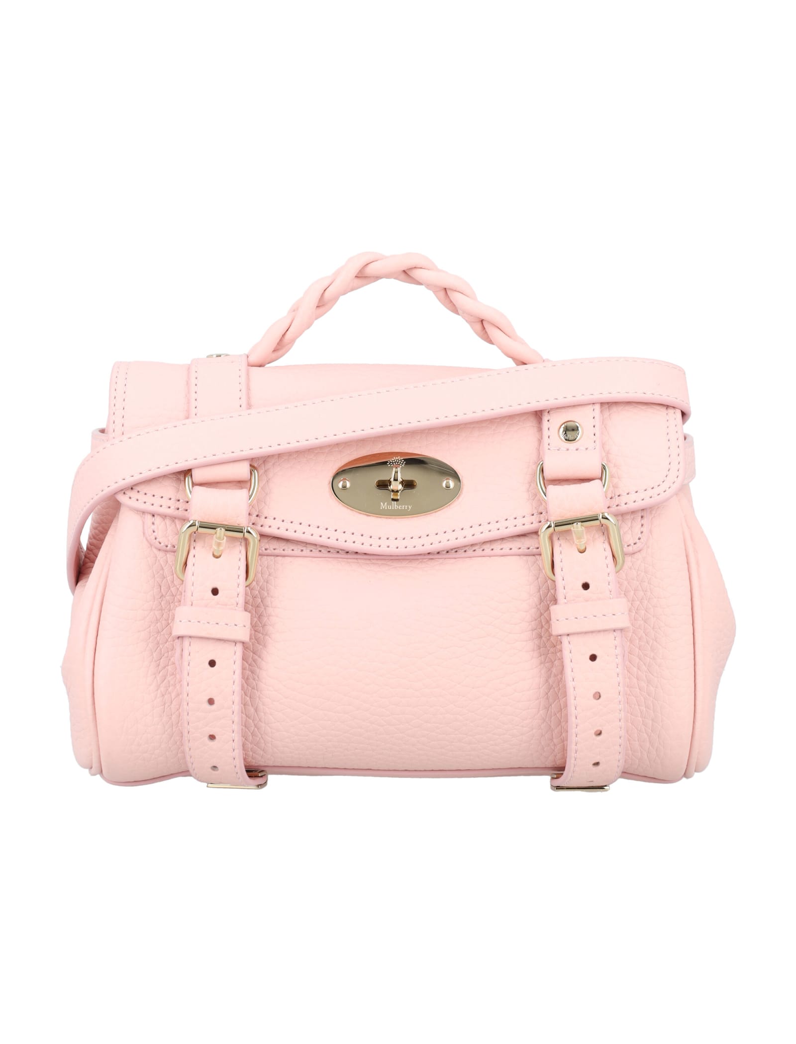 Shop Mulberry Mini Alexa In Powder Pink