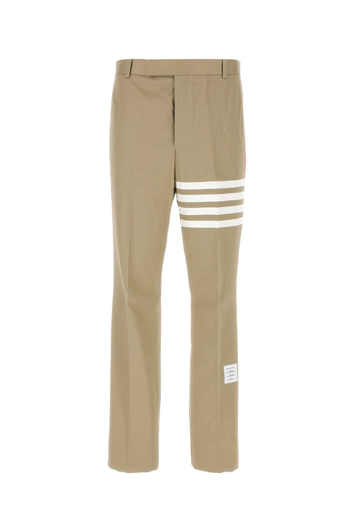 Shop Thom Browne Cappuccino Cotton Pant In Camel