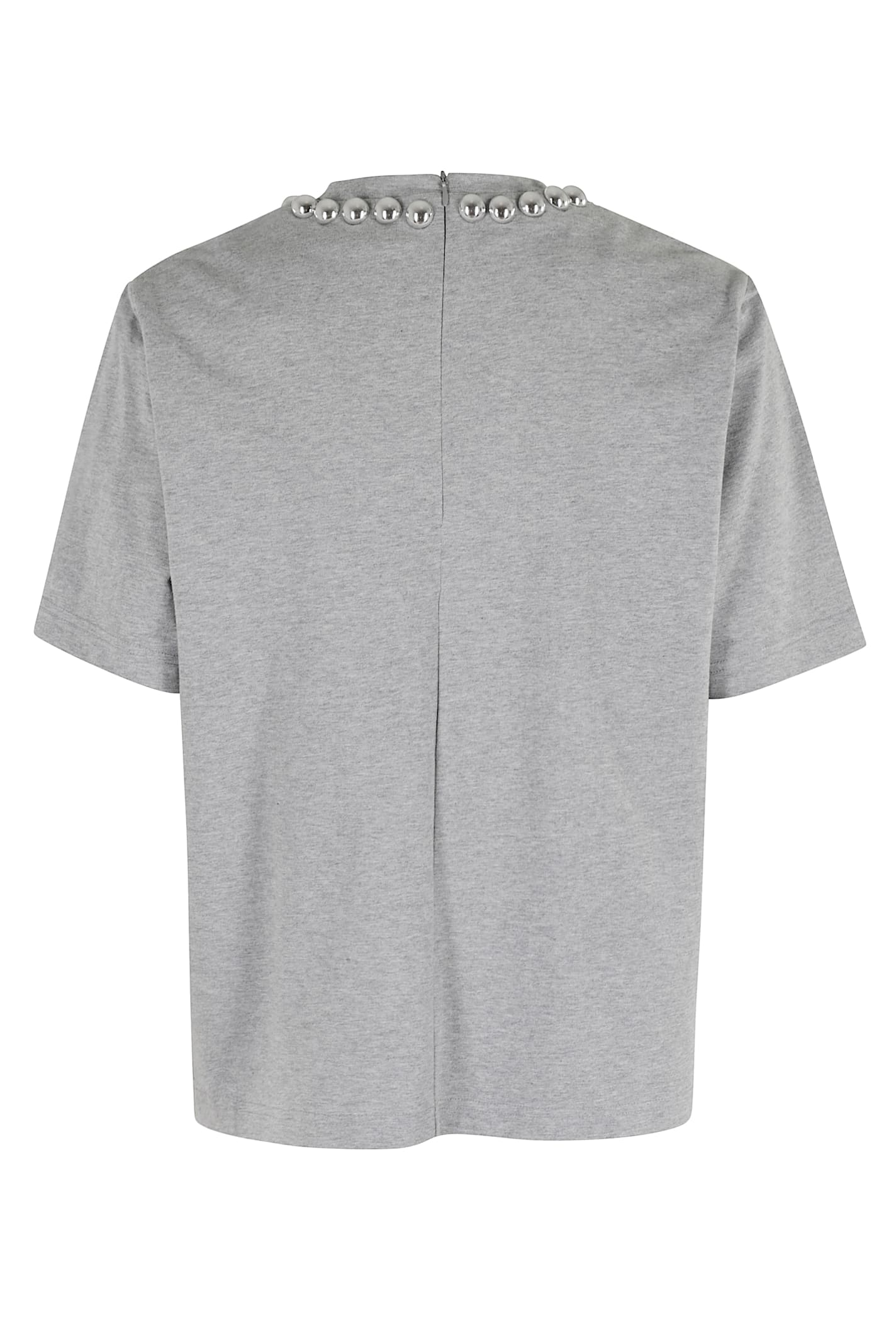 Essentiel Antwerp Intenso Silver Balls Tshirt In Gray