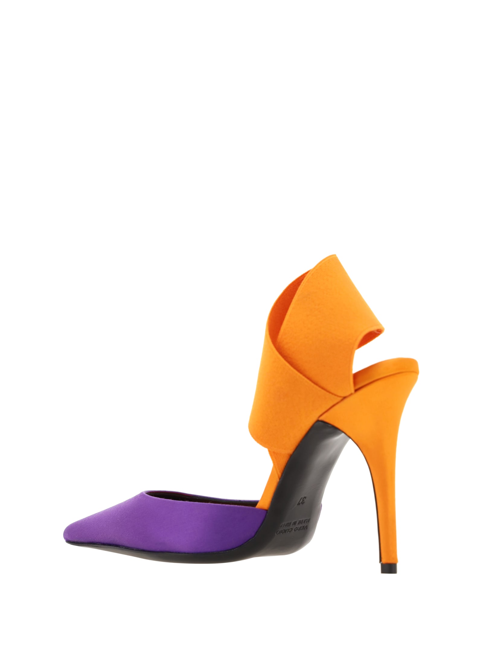 Shop Bruno Frisoni Nroll Pumps In Orange/purple