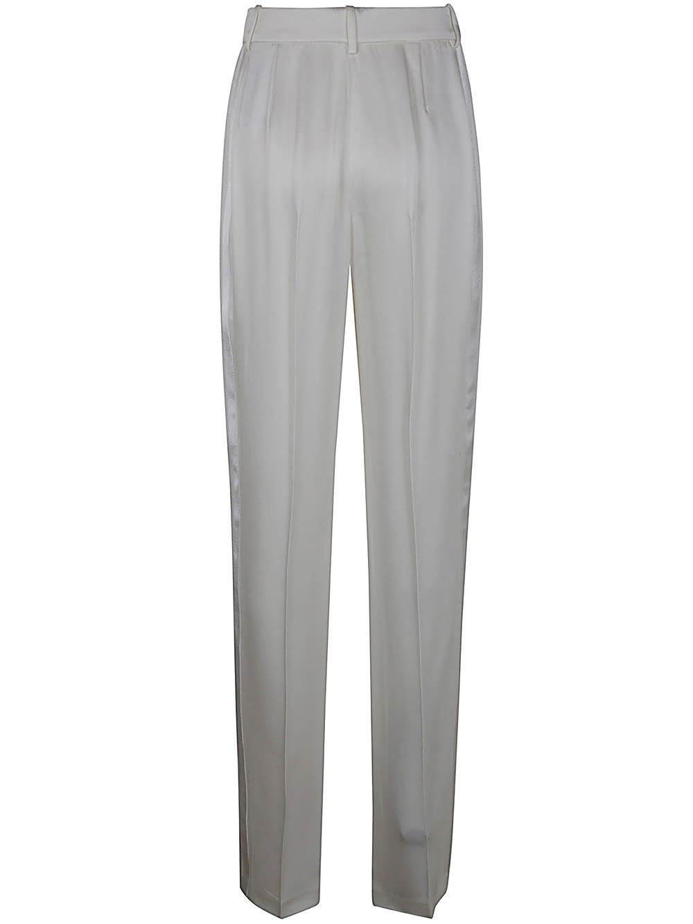 Shop Elisabetta Franchi Pants In Ivory