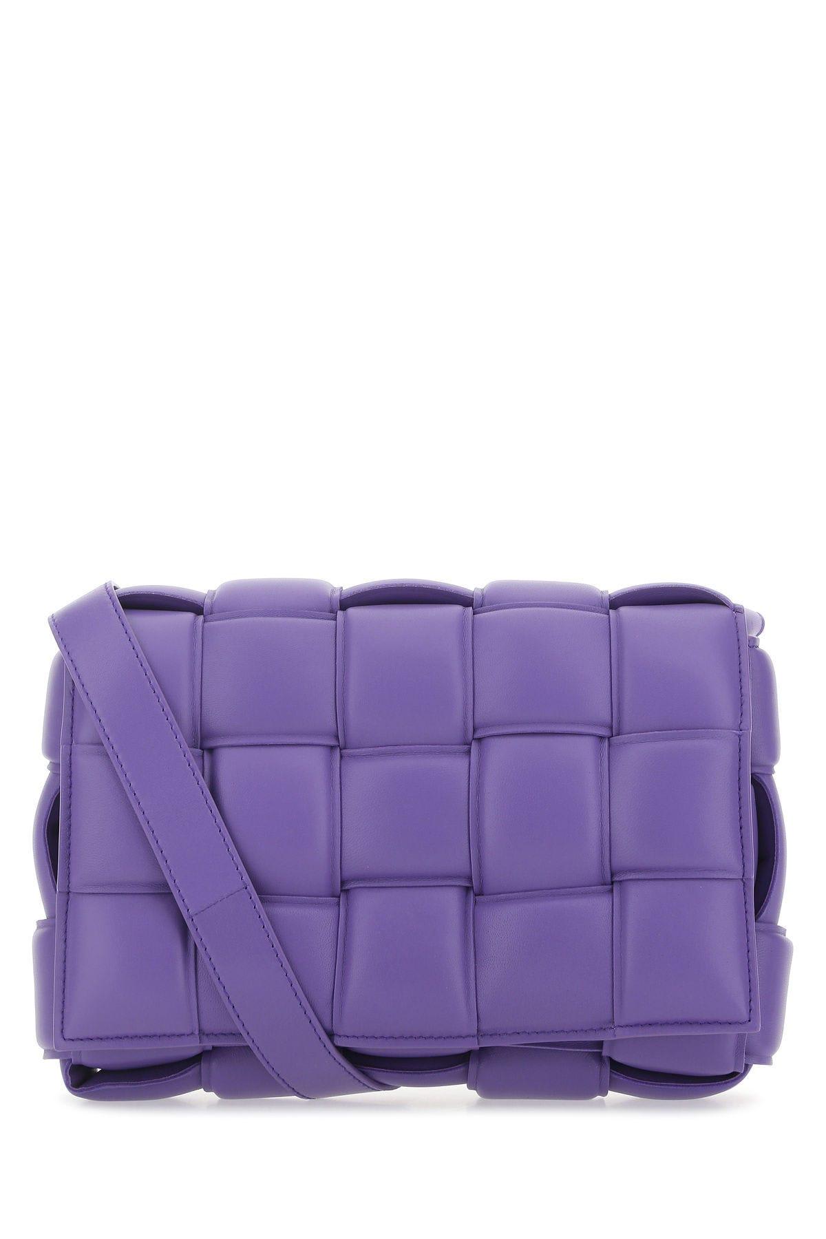 Bottega Veneta Purple Nappa Leather Small Padded Cassette Crossbody Bag