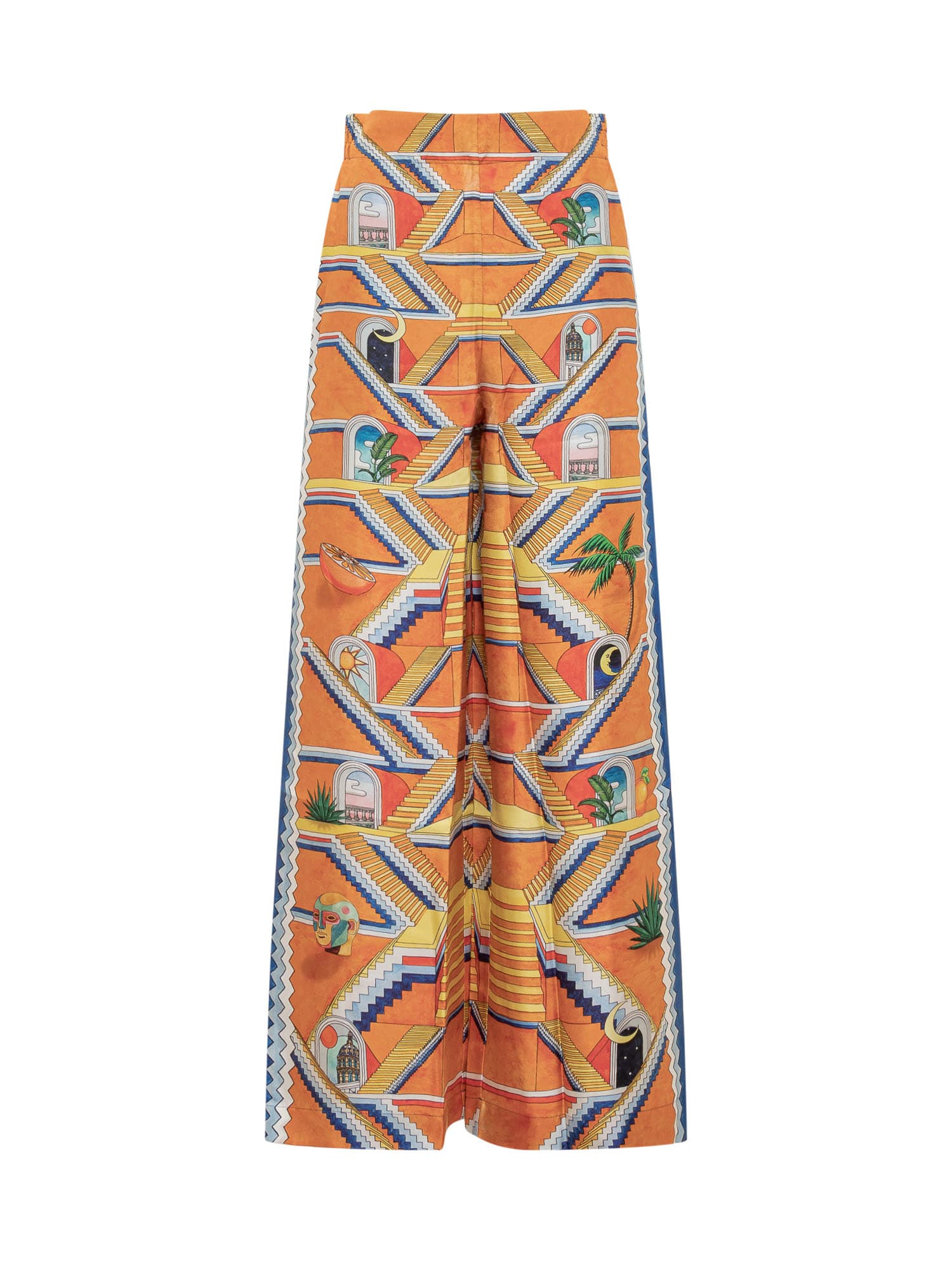 Casablanca Women Escalier Print Pants In Escalier Inifi
