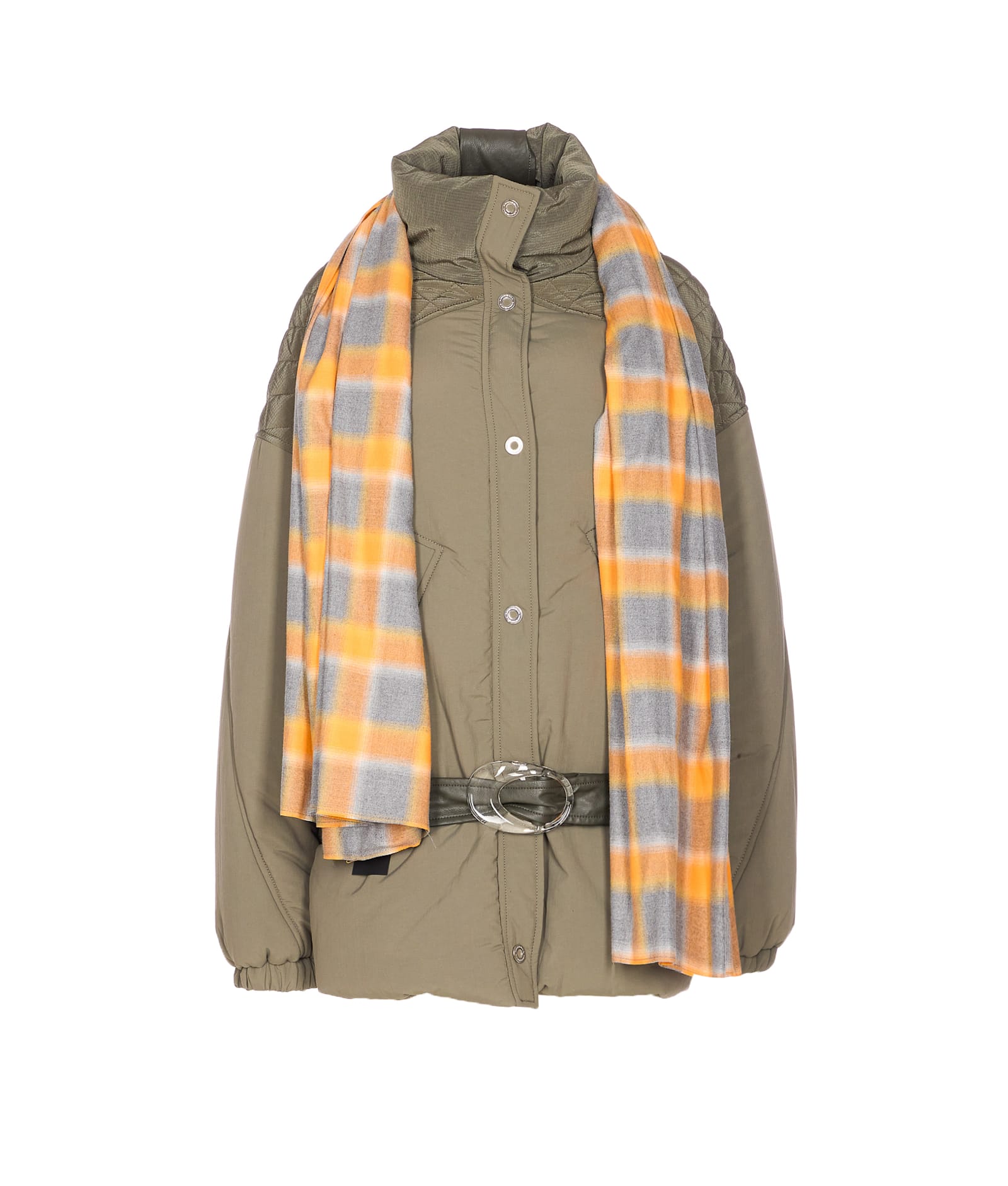 Marbell Amy Puffer Jackets Green In Green