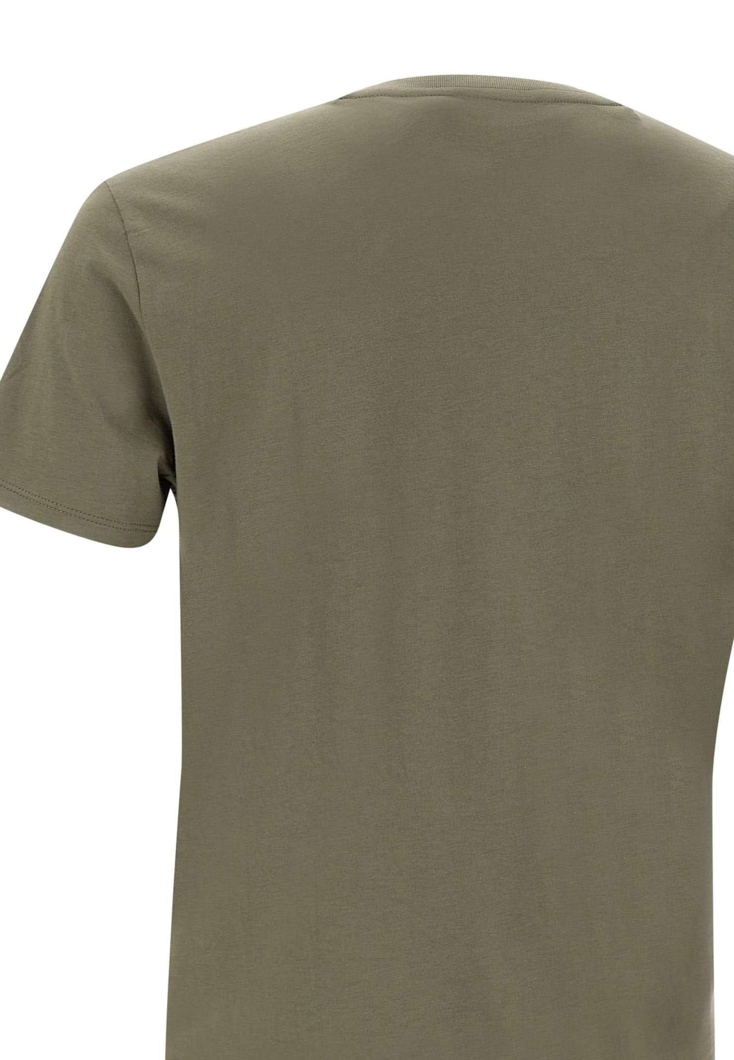 Shop Lacoste Cotton T-shirt In Militare