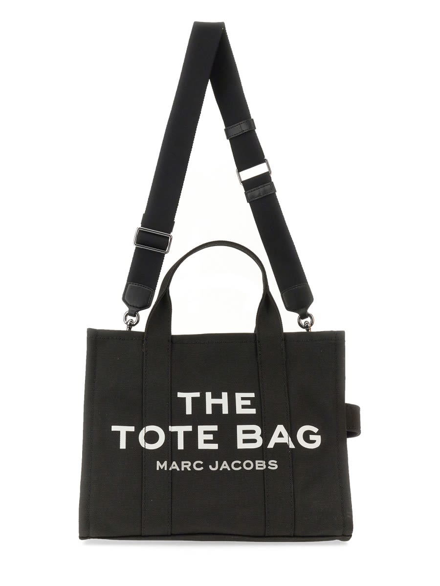 Shop Marc Jacobs The Tote Medium Bag In Black