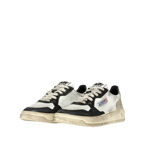 Shop Autry Sup Vintage Lowsneakers In Bianco