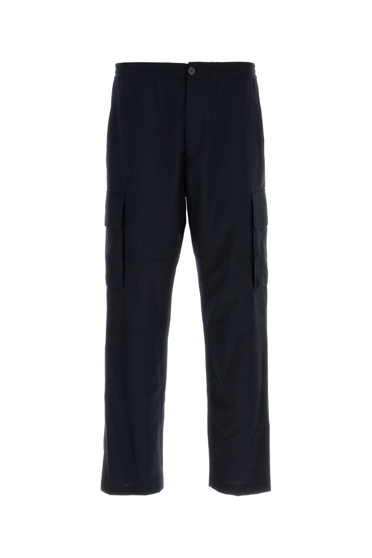 MARNI MIDNIGHT BLUE WOOL CARGO PANT 