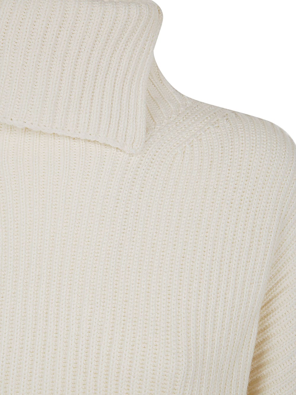 Shop Joseph High Nk Ls New Cardigan Stitch Rws In Ivory