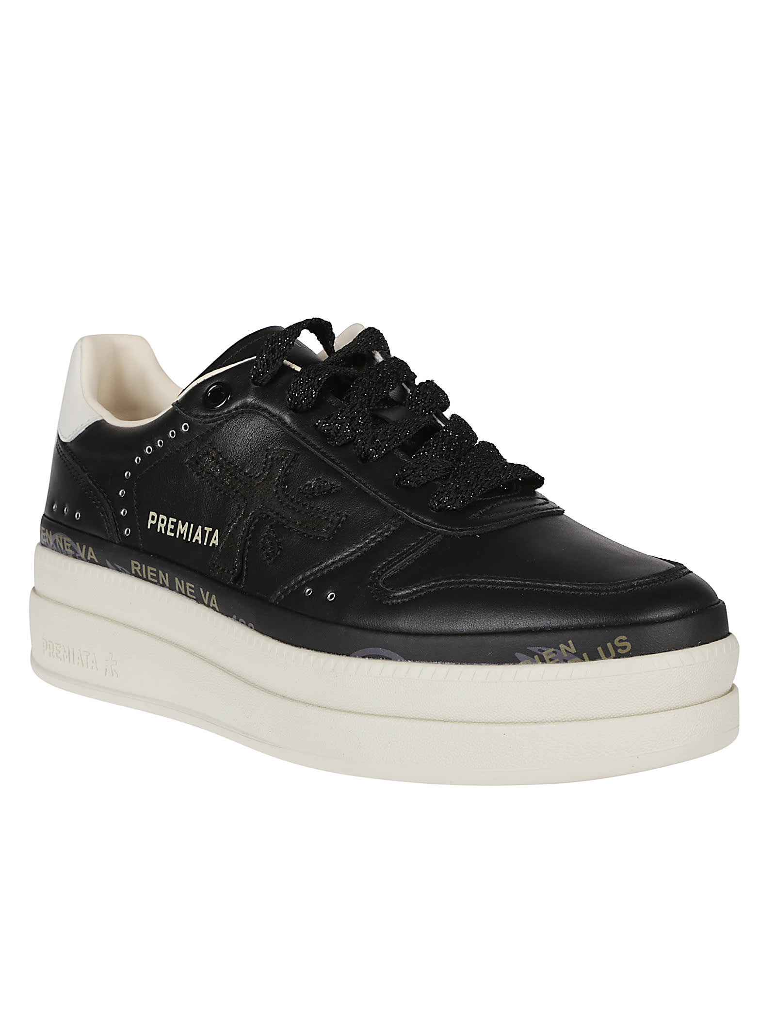 Shop Premiata Micol Sneakers In Nero