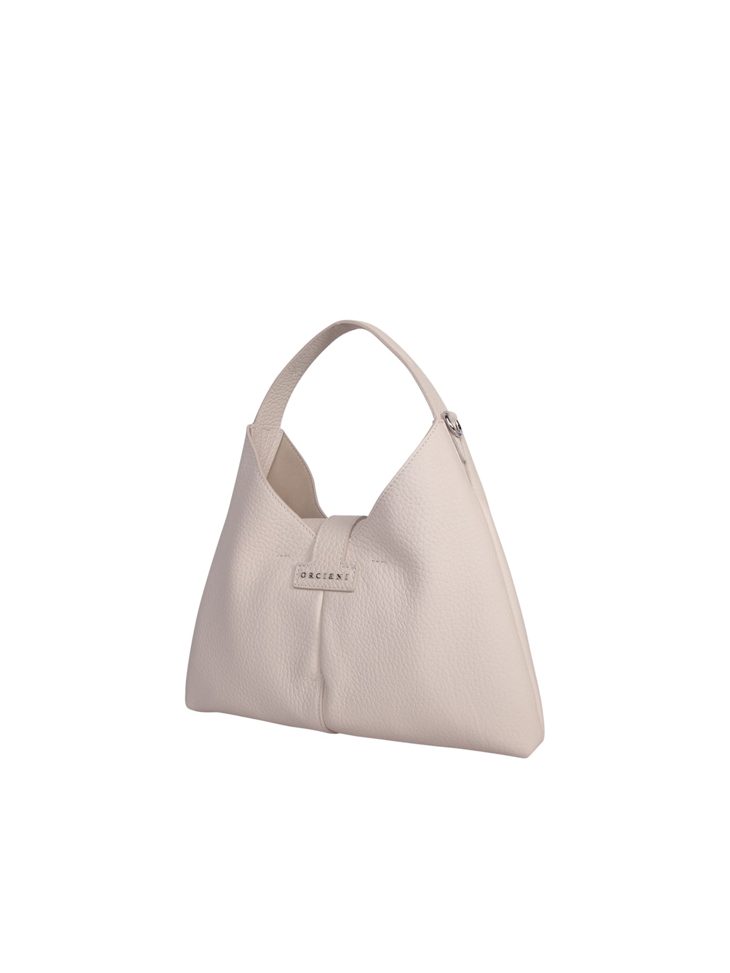Shop Orciani Vita Soft Small Ivory Bag In White