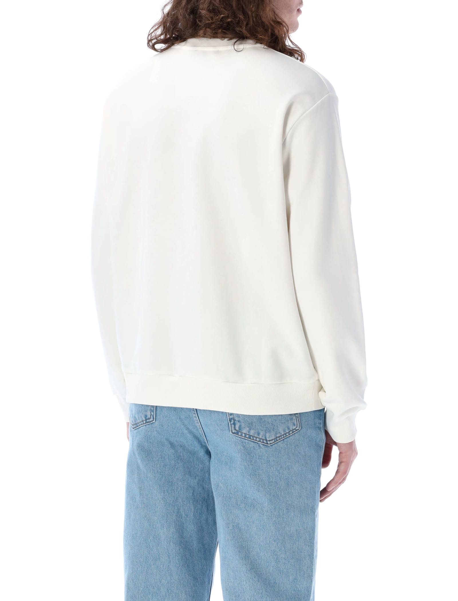 Shop Apc Timothy Sweatshirt In White Black