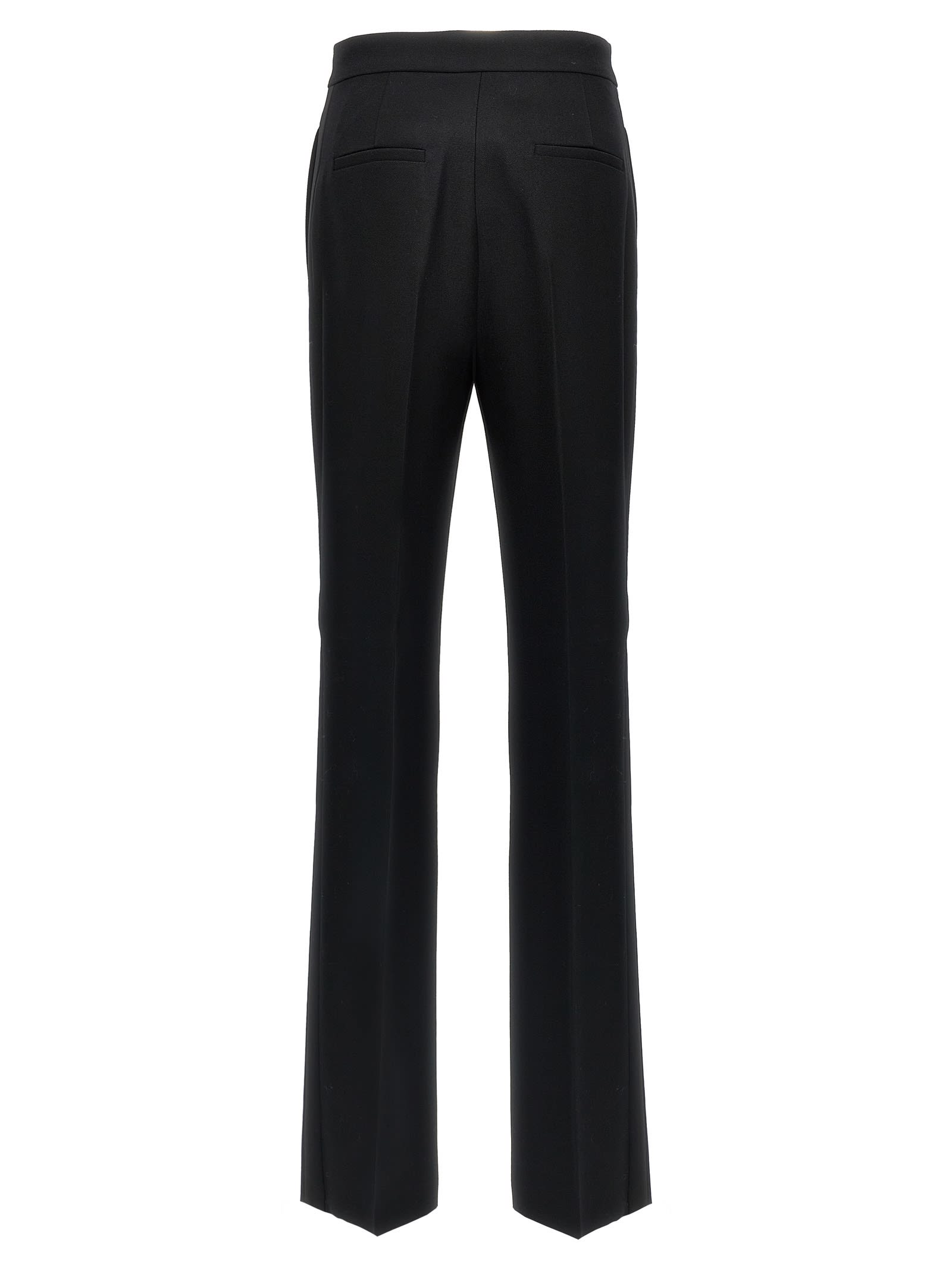 Max Mara High Waist Slim Fit Trousers In Black