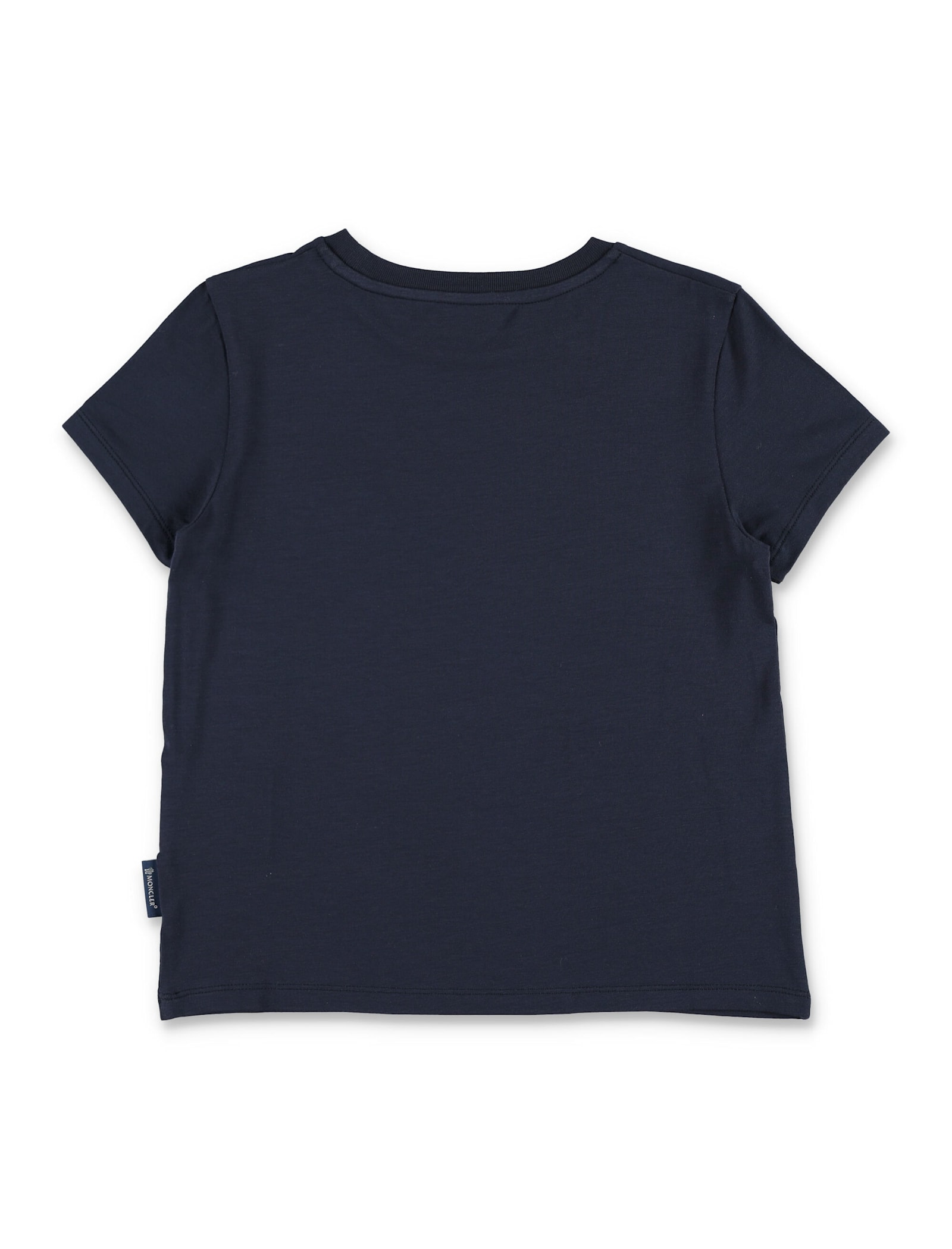 Moncler Kid - Embroidered Logo Patch T-shirt In Navy