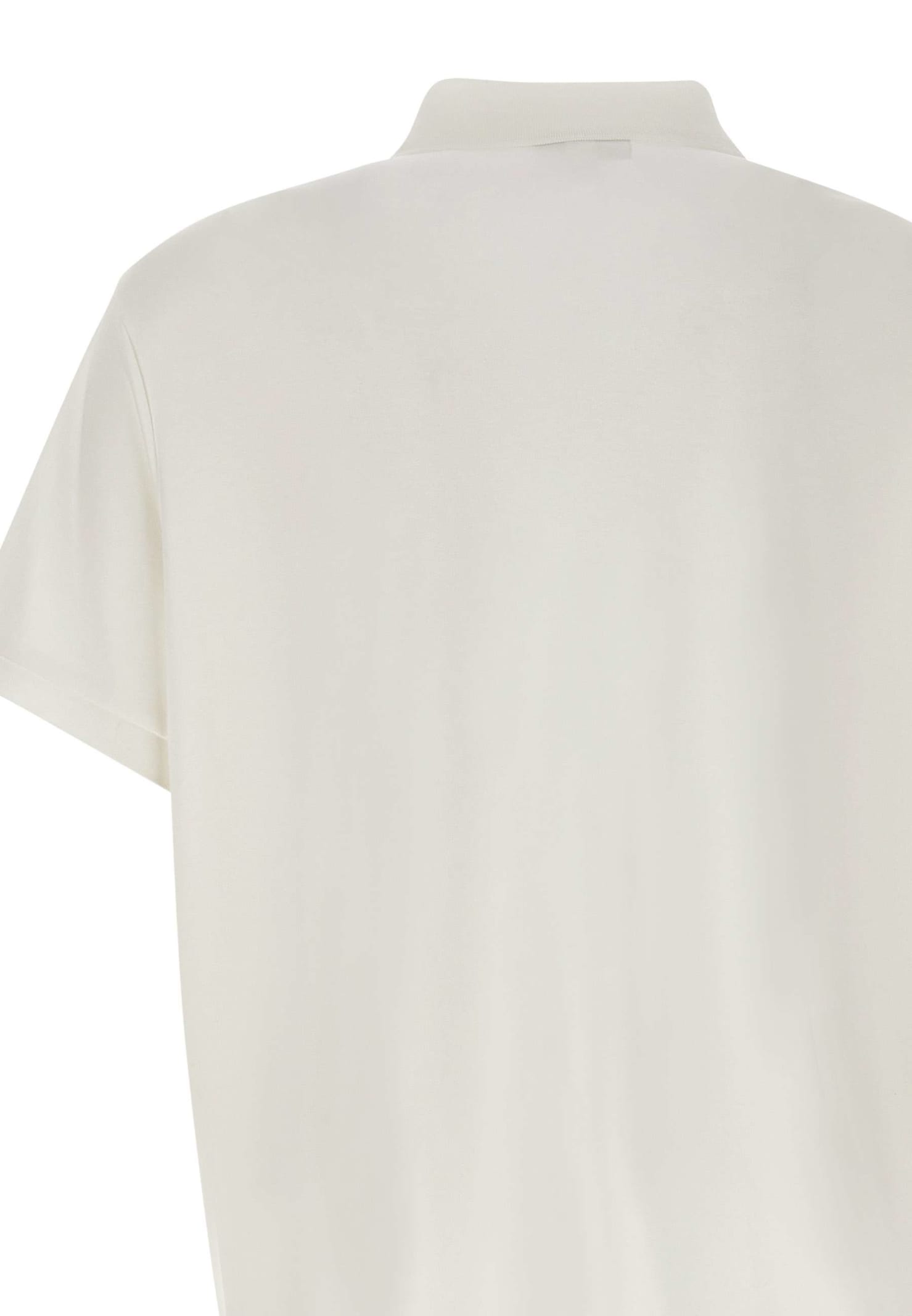 Shop Lacoste Cotton Polo Shirt In White