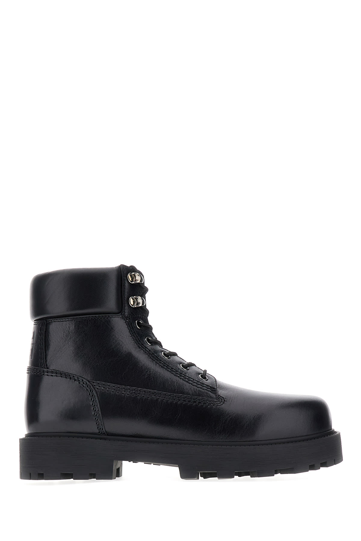 Shop Givenchy Black Leather Show Ankle Boots In 001