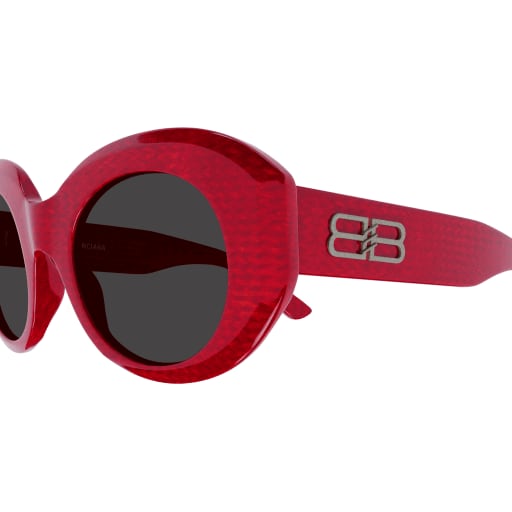 Shop Balenciaga Bb0235s Sunglasses In Red Red Grey