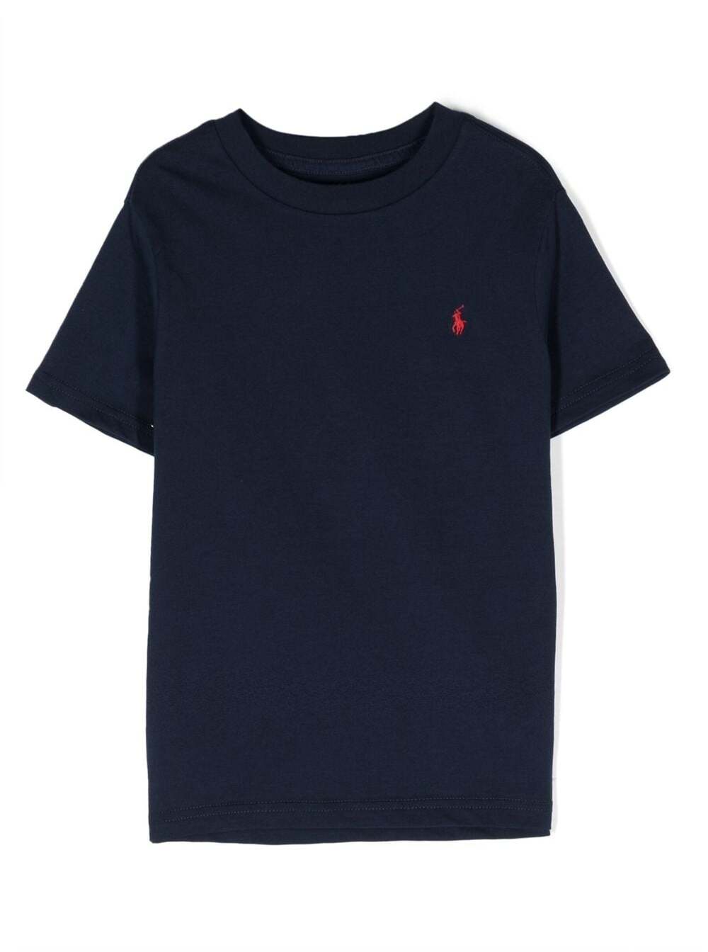 Ralph Lauren Kids' Blue T-shirt With Logo In Cotton Boy