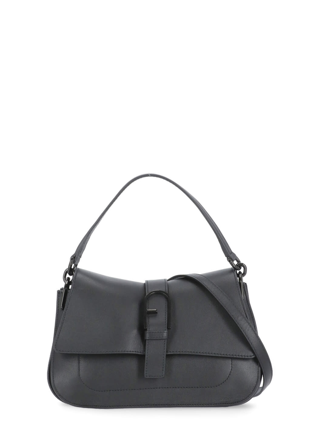 Shop Furla Flow Bag In Black