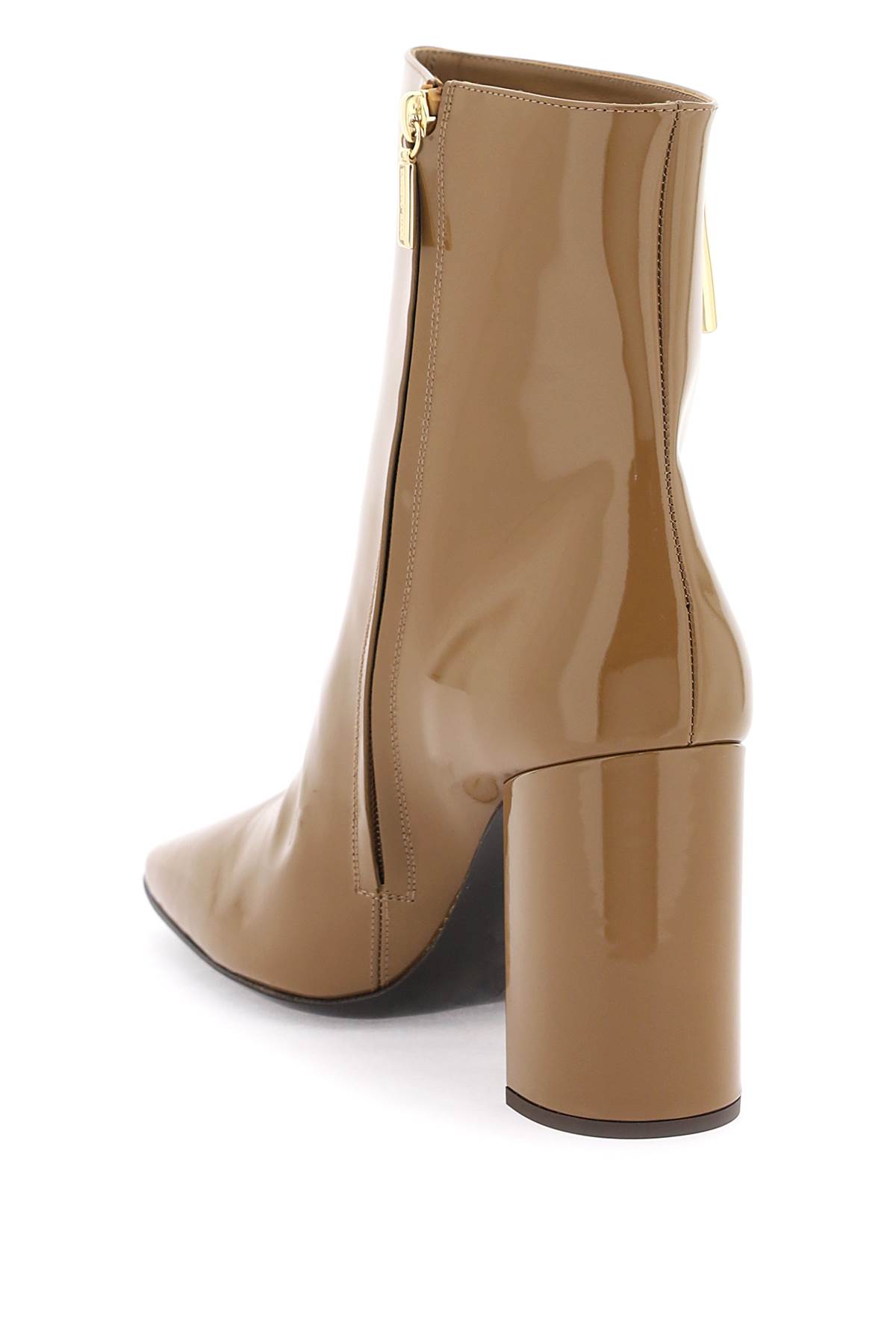 Shop Dolce & Gabbana Dg Logo Ankle Boots In Caramello (brown)