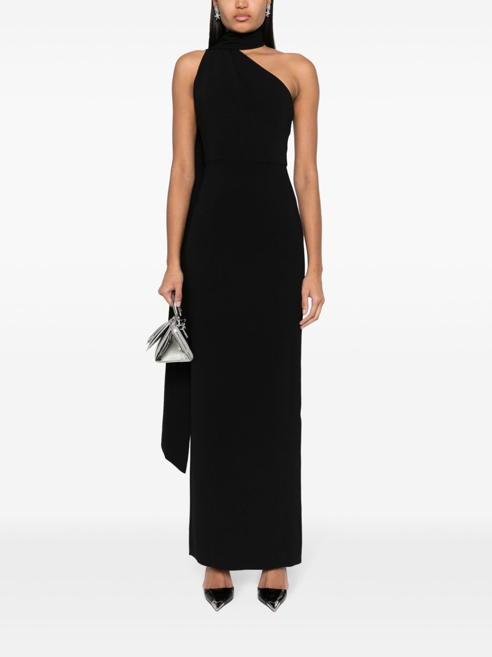 Solace London Demi Maxi Dress In Black