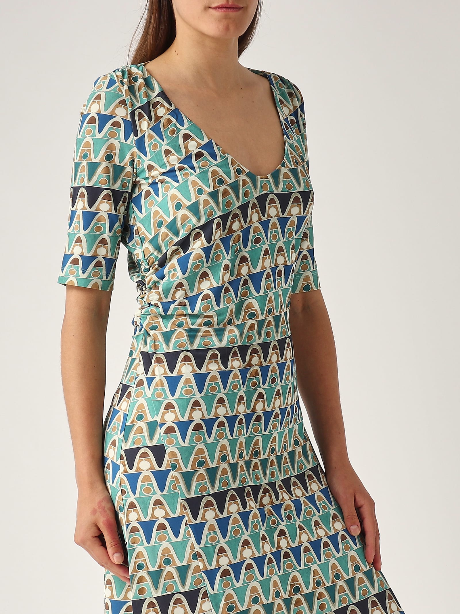 Maliparmi Viscosa Dress In Green