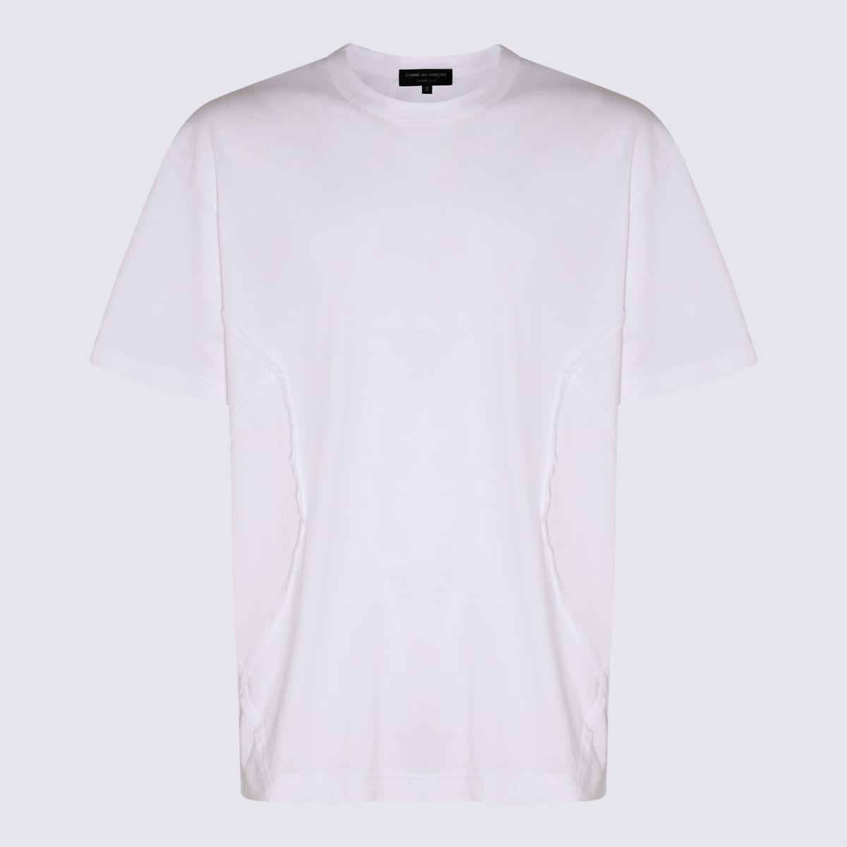Shop Comme Des Garçons Homme Deux White Cotton T-shirt