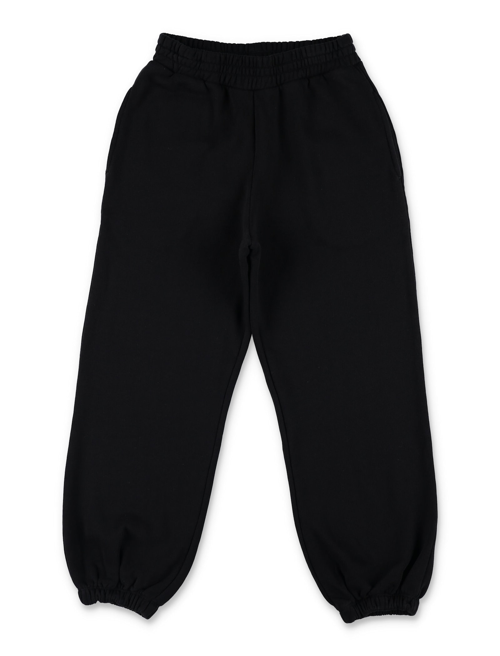 Stella Mccartney Kids Embroidered-logo Sweatpants In Black