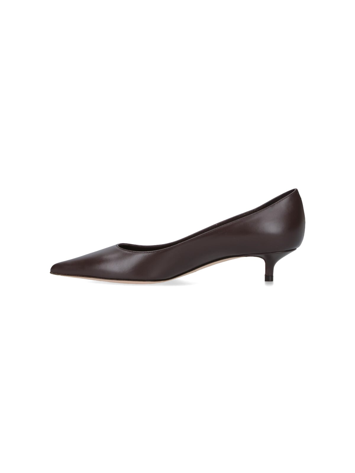 Jimmy Choo Amelia Pointed Toe Kitten Heel Pump In Brown